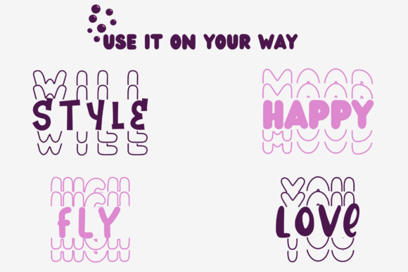 Bubble Stacked Monogram Font - Preview 1