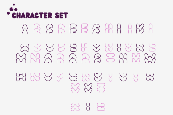 Bubble Stacked Monogram Font - Preview 5