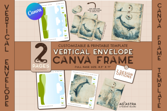 CANVA FRAME TEMPLATE / Vertical Envelope