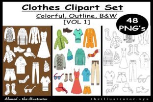 Clothes Clipart Doodle Illustrations Graphic by Ahmed Sherif · Creative ...