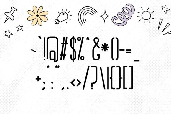 Doodle Daze Font PNG with transparent background - Preview 2