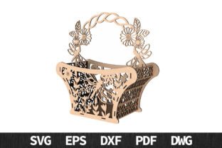 Easter Basket Bundle SVG Laser Cut · Creative Fabrica