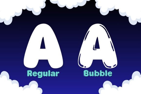 Fox Bouncy Font PNG with transparent background - Preview 1
