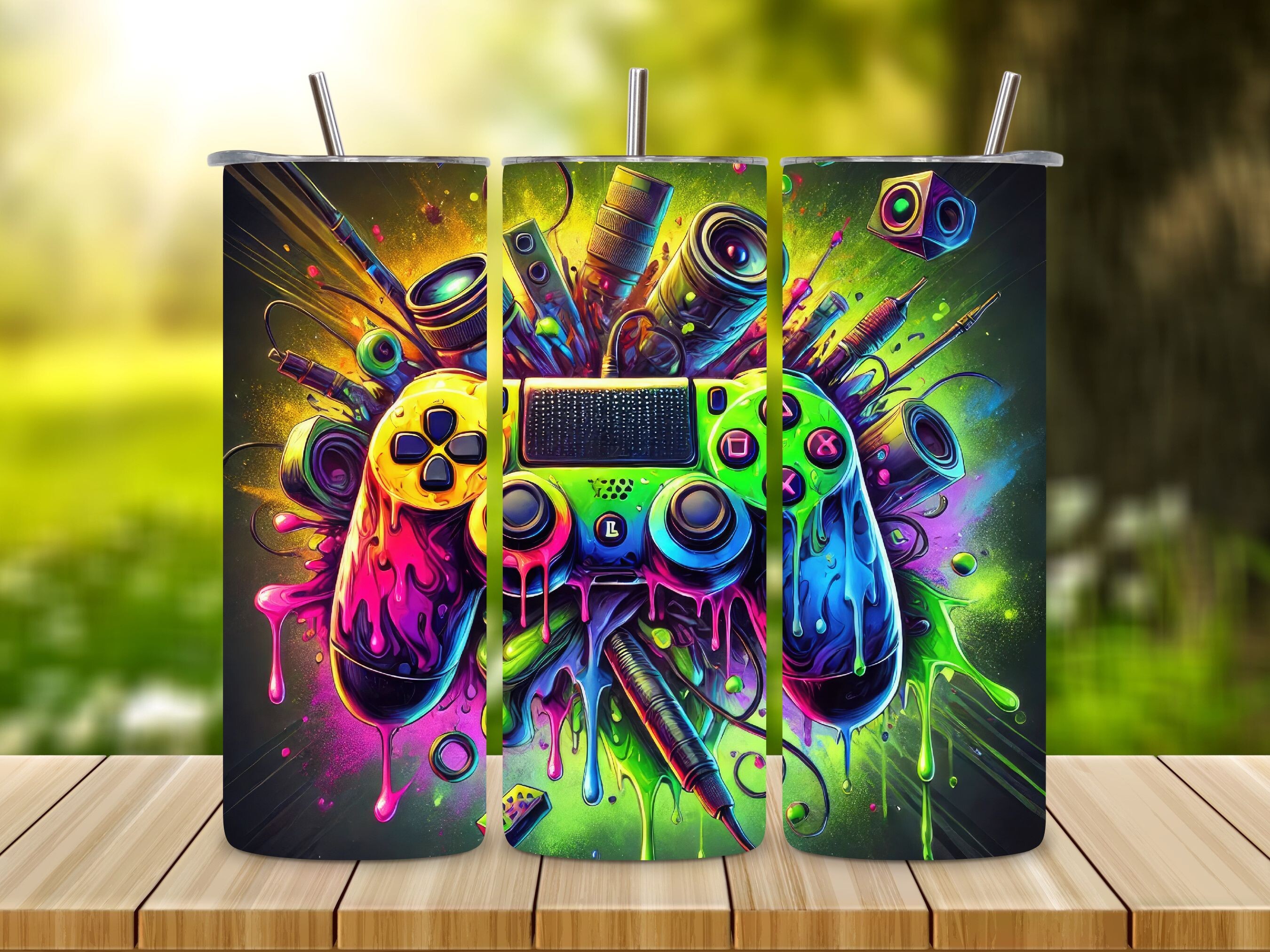 Gamer Controller 20oz Tumbler Wrap Graphic by BEE CREATION · Creative ...