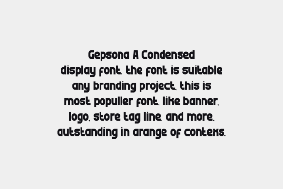 Gepsona Font PNG with transparent background - Preview 1