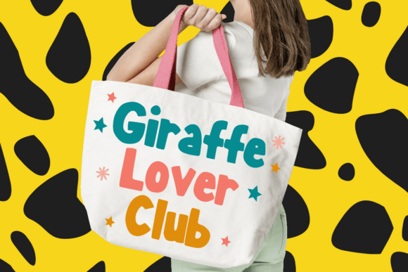 Giraffe Comic Font PNG with transparent background - Preview 1