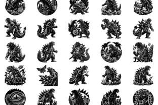 Godzilla Svg Bundle Graphic by Creativity Designer · Creative Fabrica