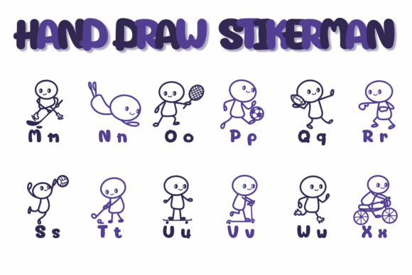 Hand Draw Stikerman Font - Preview 2