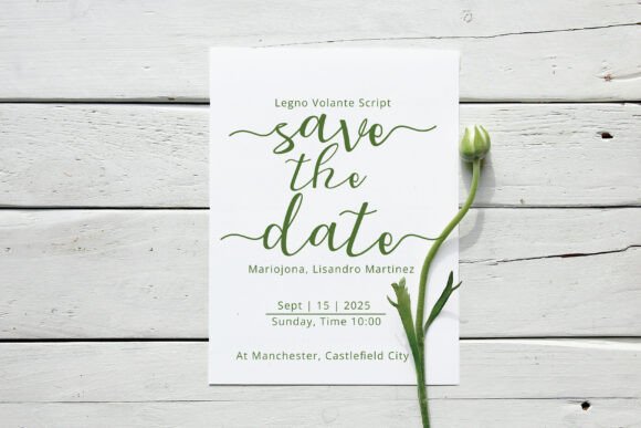 Legno Volante Font PNG with transparent background - Preview 6