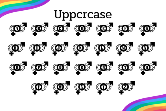 Love is Love Font PNG with transparent background - Preview 1