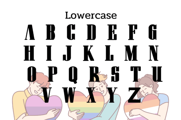 Love is Love Font PNG with transparent background - Preview 2