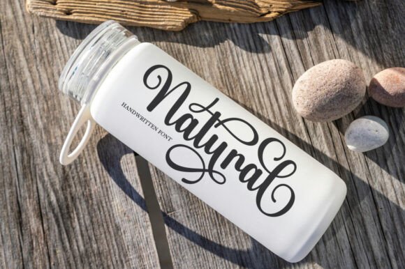 Natural Beauty Font PNG with transparent background - Preview 2