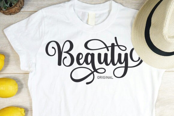 Natural Beauty Font PNG with transparent background - Preview 3