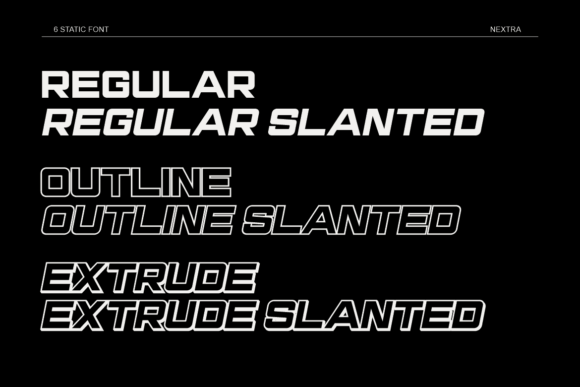 Nextra Font PNG with transparent background - Preview 1