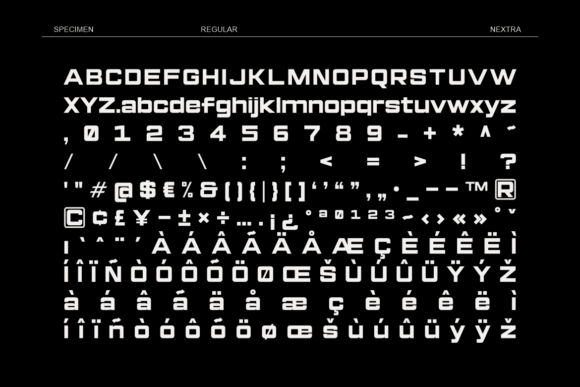 Nextra Font PNG with transparent background - Preview 2