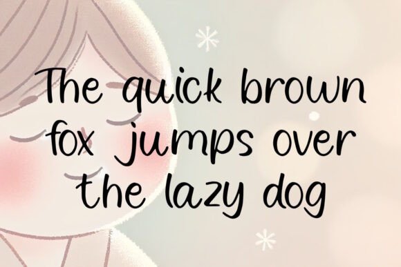 Rosy Cheeks Font PNG with transparent background - Preview 2