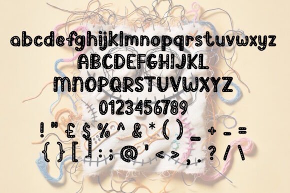 Sew so Font PNG with transparent background - Preview 1