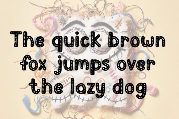 Sew so Font PNG with transparent background - Preview 2