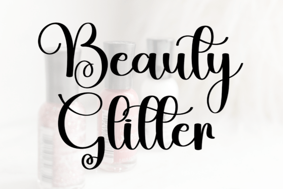Beauty Glitter Font - Preview 6