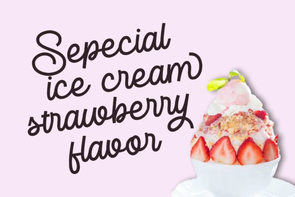 Bualsey Font PNG with transparent background - Preview 2