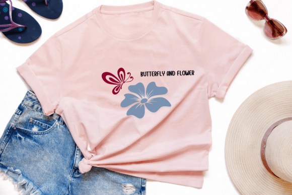 Butterfly and Flower Font - Preview 6