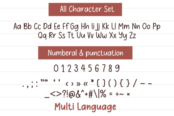 Cozy Notes Font - Preview 5