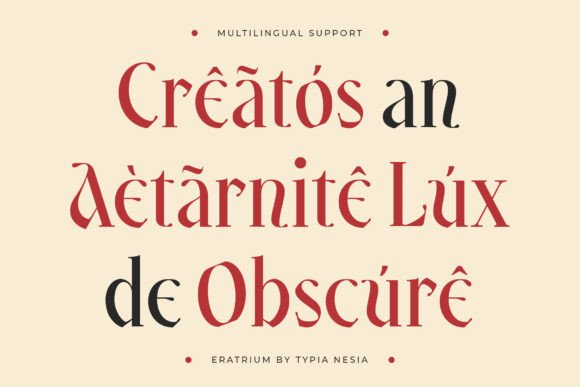 Eratrium Font - Preview 2