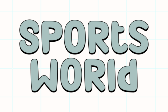 Football Baseball Font - Preview 2
