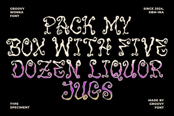 Groovy Wonka Font - Preview 1