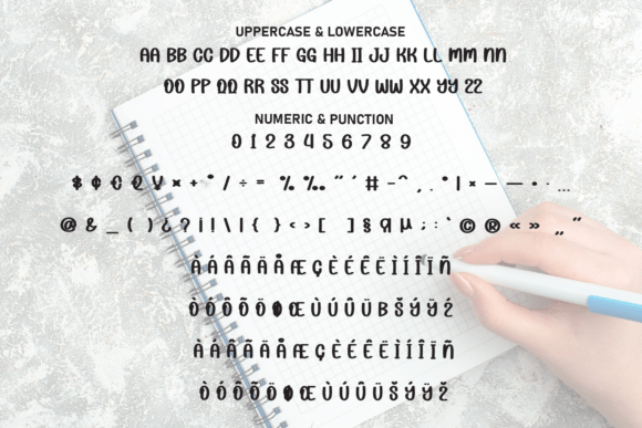 Notes Schedule Font PNG with transparent background - Preview 6