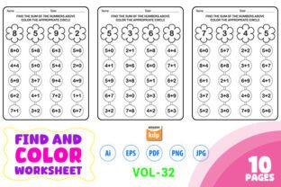 Printable Math Color Sheets Graphic by Mohsin's Graphic · Creative Fabrica