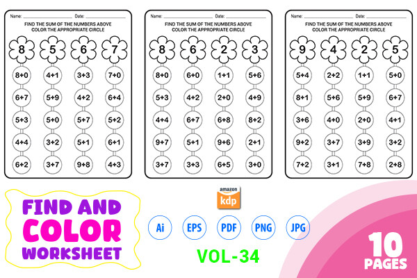Printable Math Learning Worksheets Graphic by Mohsin's Graphic ...