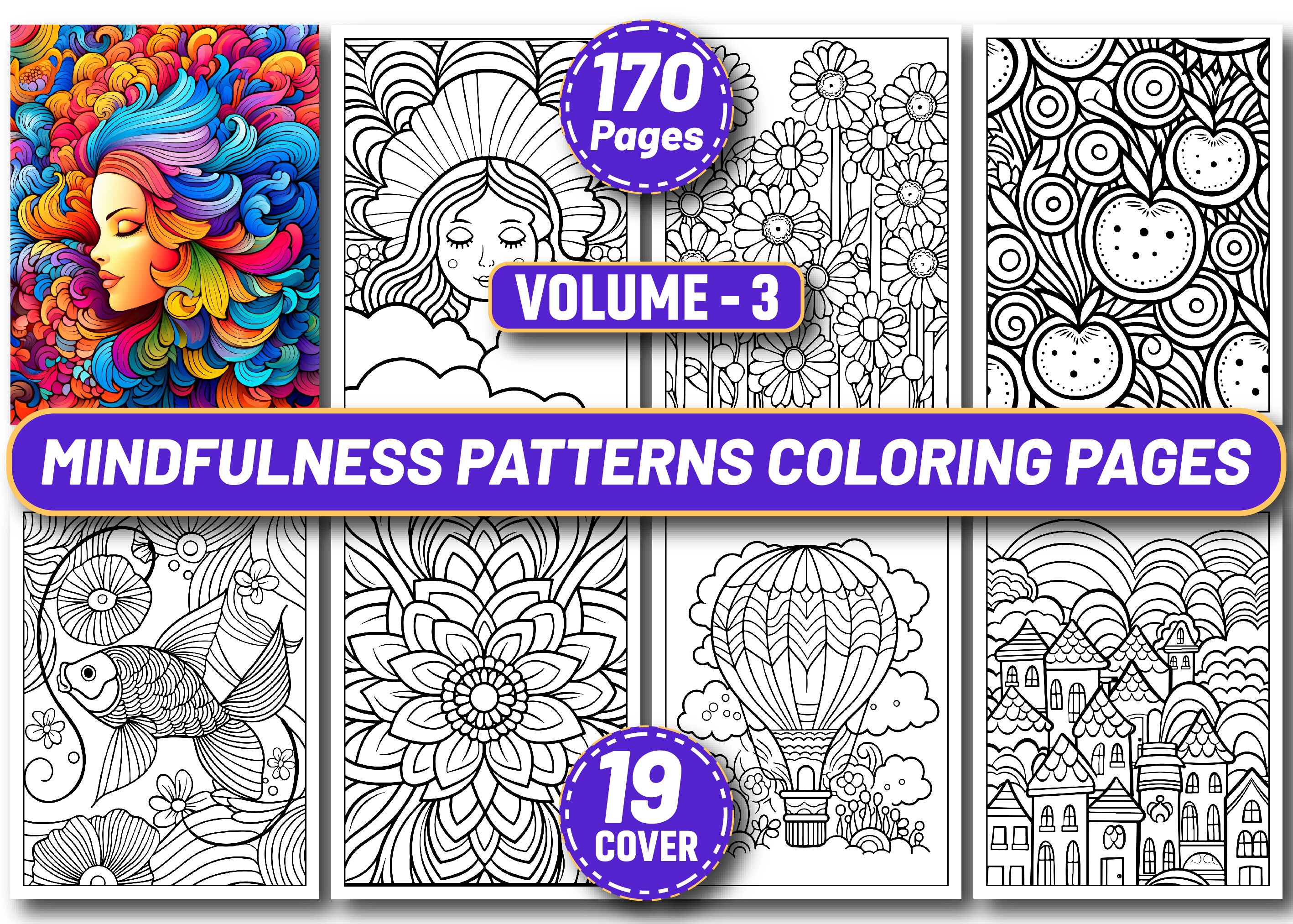 170 Mindfulness Patterns Coloring Pages