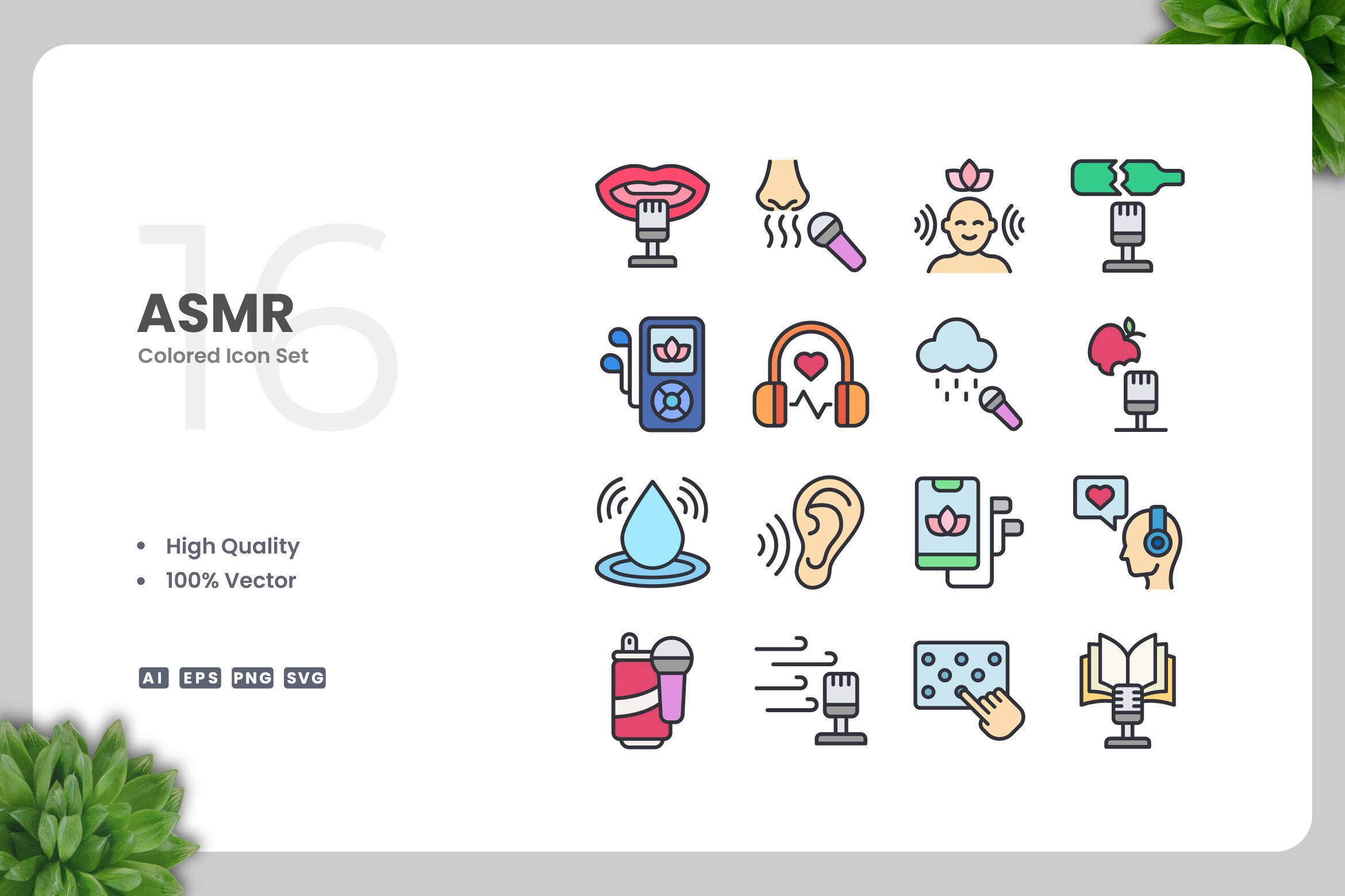 ASMR Color Icons Graphic by upnowgraphic · Creative Fabrica