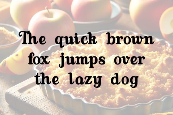 Apple Crumble Font - Preview 2