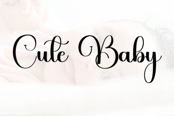 Baby Girl Font PNG with transparent background - Preview 6