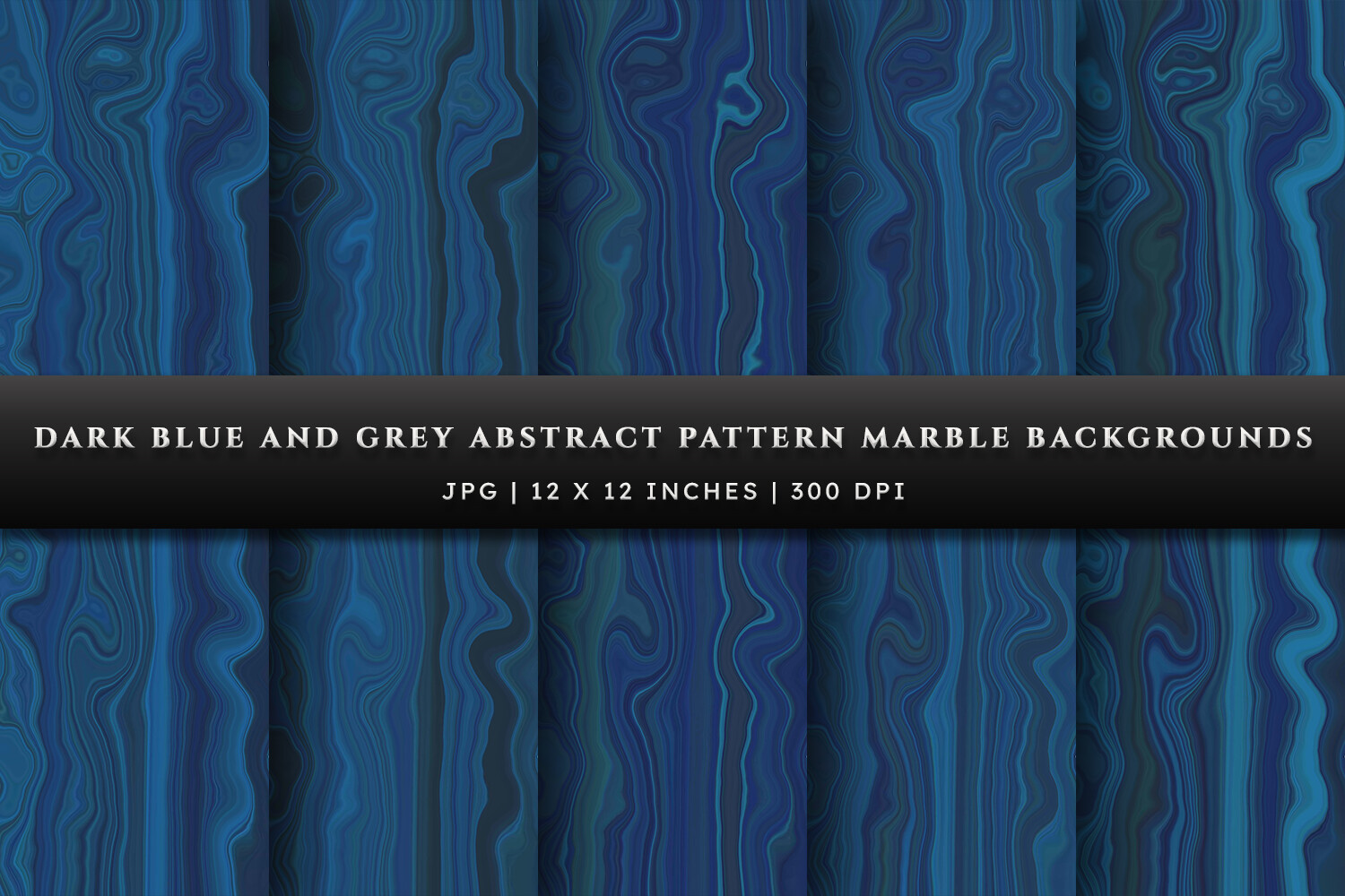 Dark Blue and Grey Abstract Marble Graphic by Pugazh Logan · Creative ...