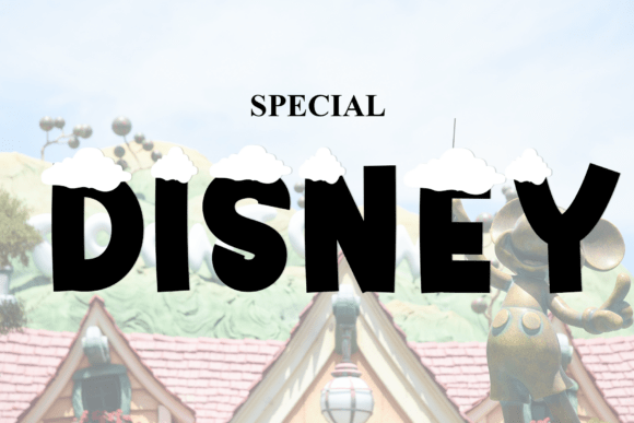 Easter Disney Font PNG with transparent background - Preview 1