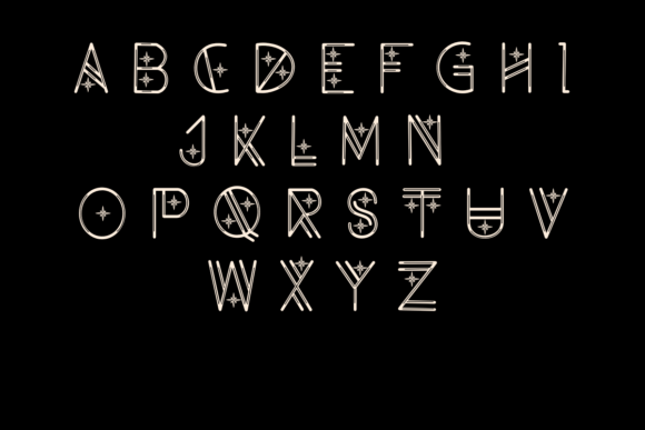 Guiding Light Font PNG with transparent background - Preview 1
