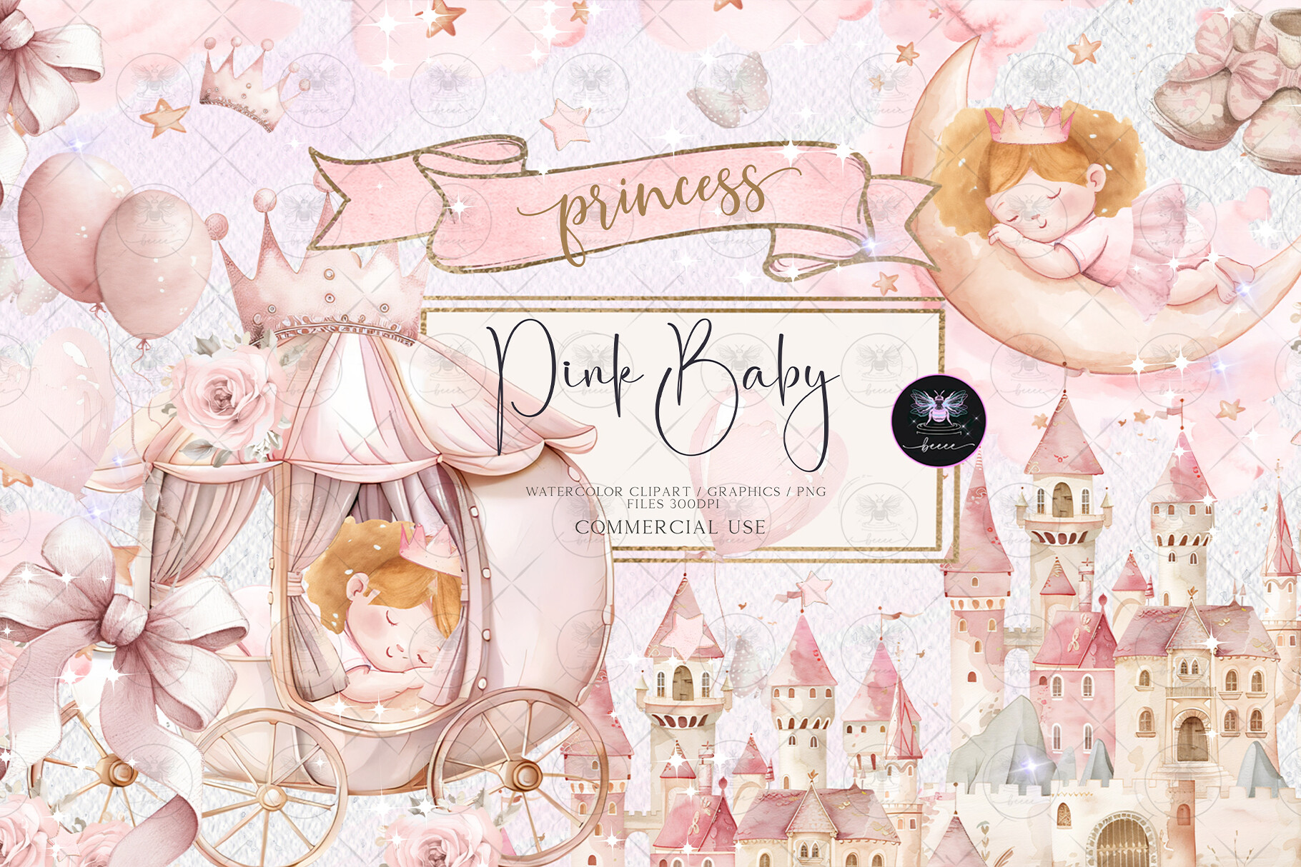 Princess Coquette Bow Clipart