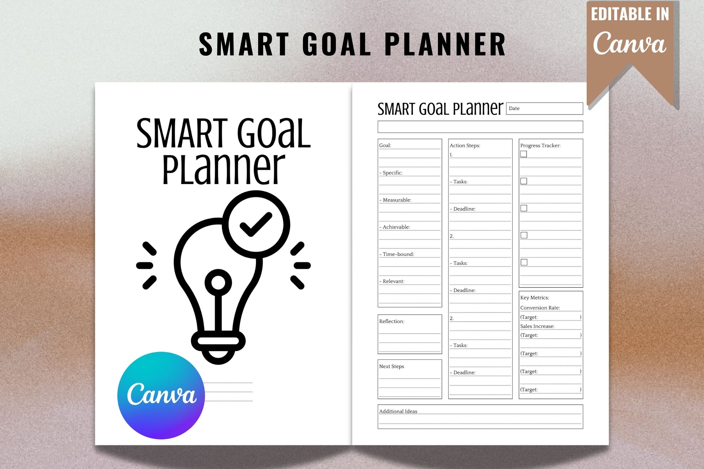 SMART Goal Planner Graphic by The Grateful Studio · Creative Fabrica
