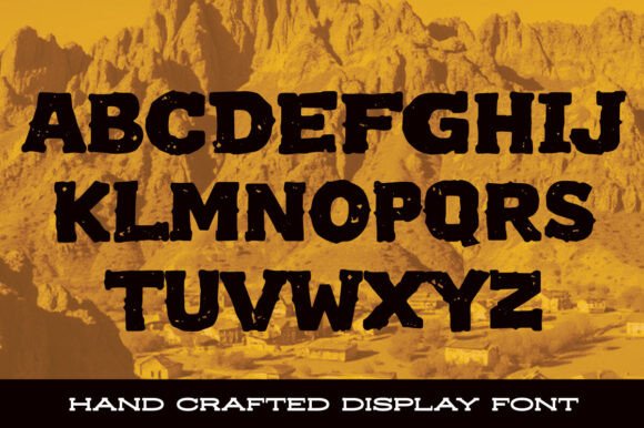 Scorch Font PNG with transparent background - Preview 1