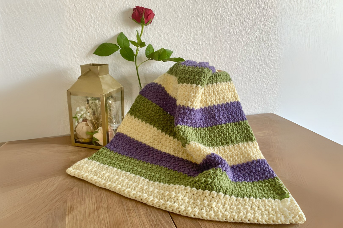 Suffragette Stripes Blanket Pattern