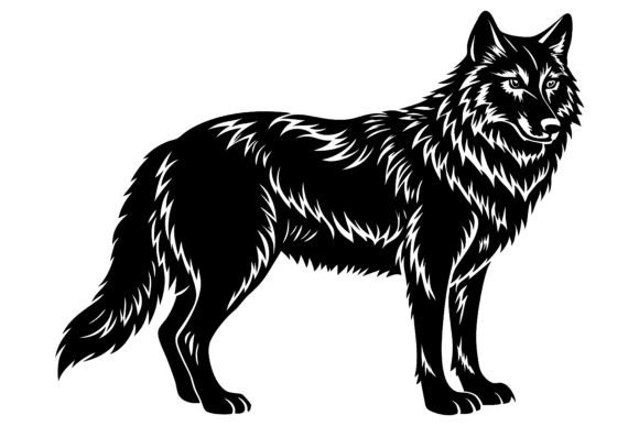 A Realistic Wolf Silhouette Bundle