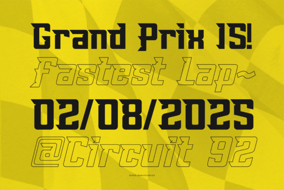 Amang Racing Font - Preview 2