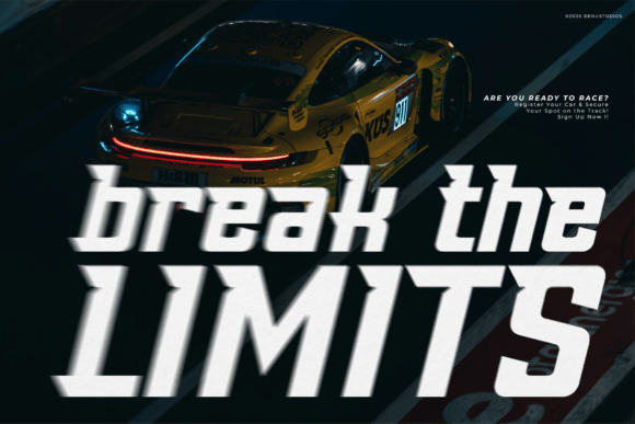 Amang Racing Font - Preview 3