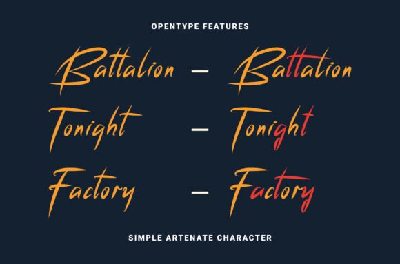 Battyon Font - Preview 1