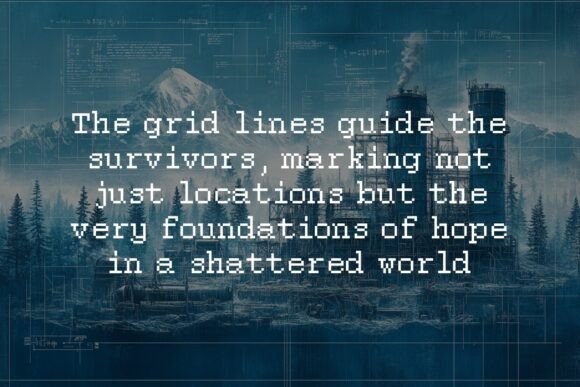 Block Blueprint Font - Preview 2
