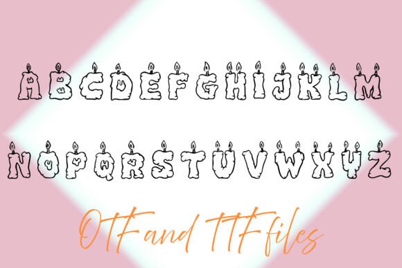 Cute Candle Font - Preview 1