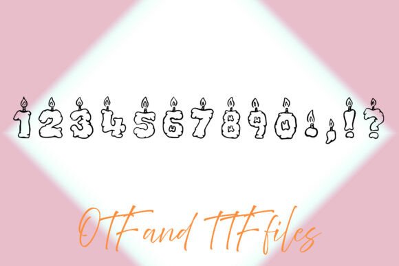 Cute Candle Font - Preview 2